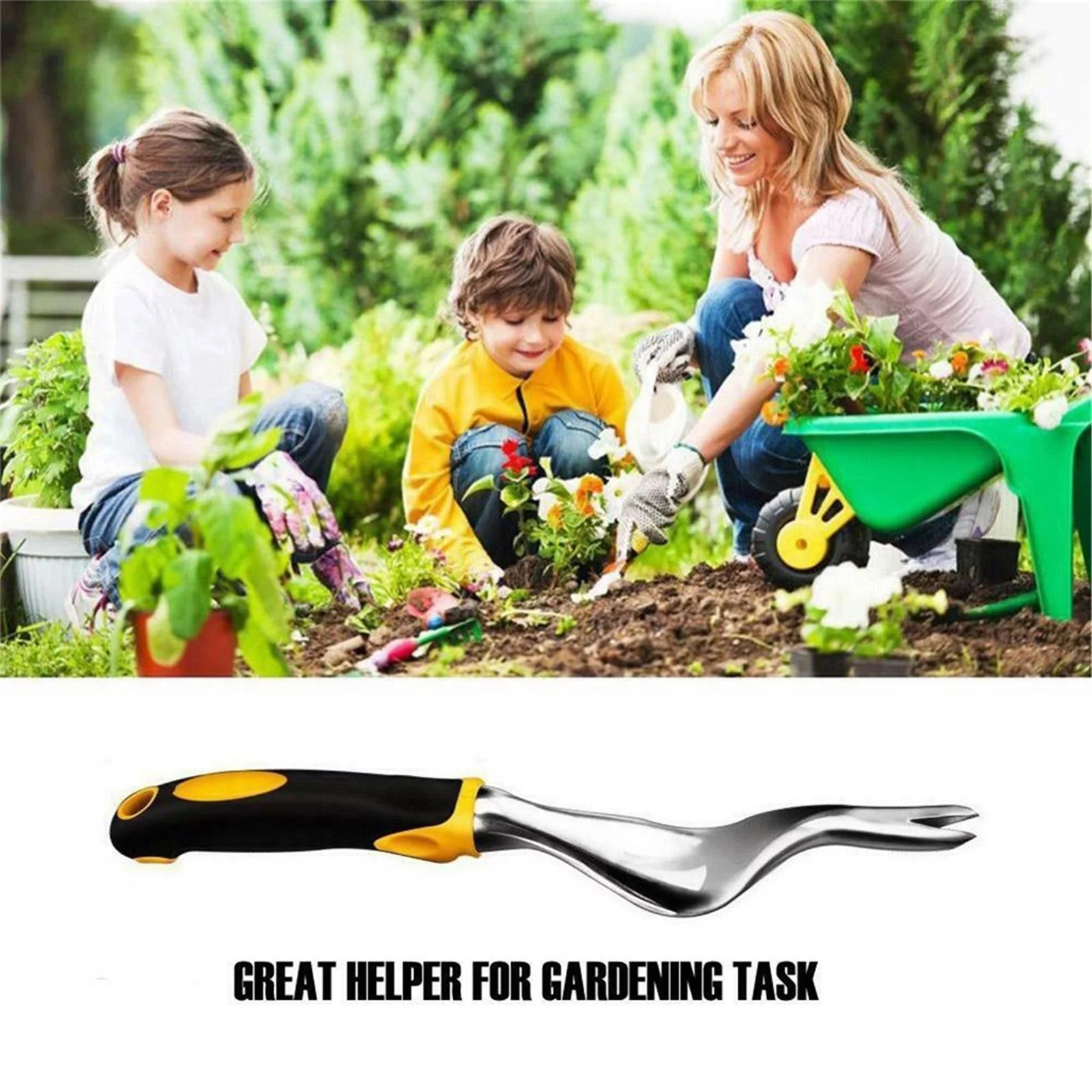 Heavy Duty Hand Weeder Garden Weeding Removal Cutter Tools With Ergonomic Handle Teacher Toolbox Saw Set Dcs356 D8 Smart Diagnosis System Mechanics Electrician Bag Mechanic Set Womens *3PCS