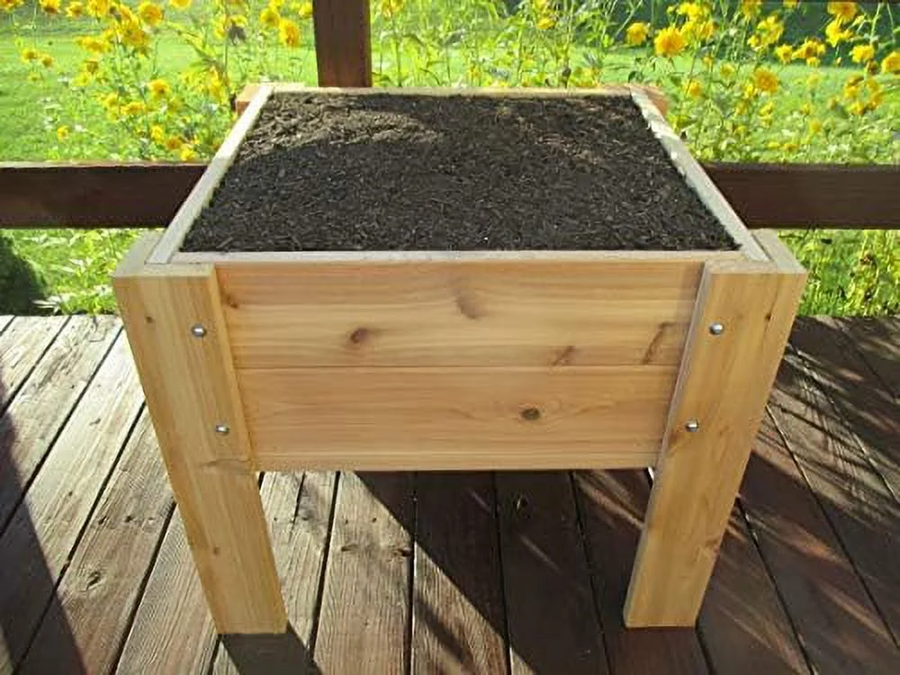 Elevated Cedar Planter 28