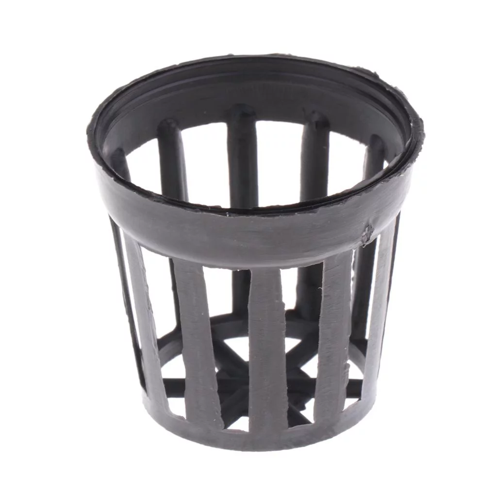 ( Pack of 100Pcs ) Round Aquatic Pot Basket Bucket For Water Garden Pond Planters Decor Pots