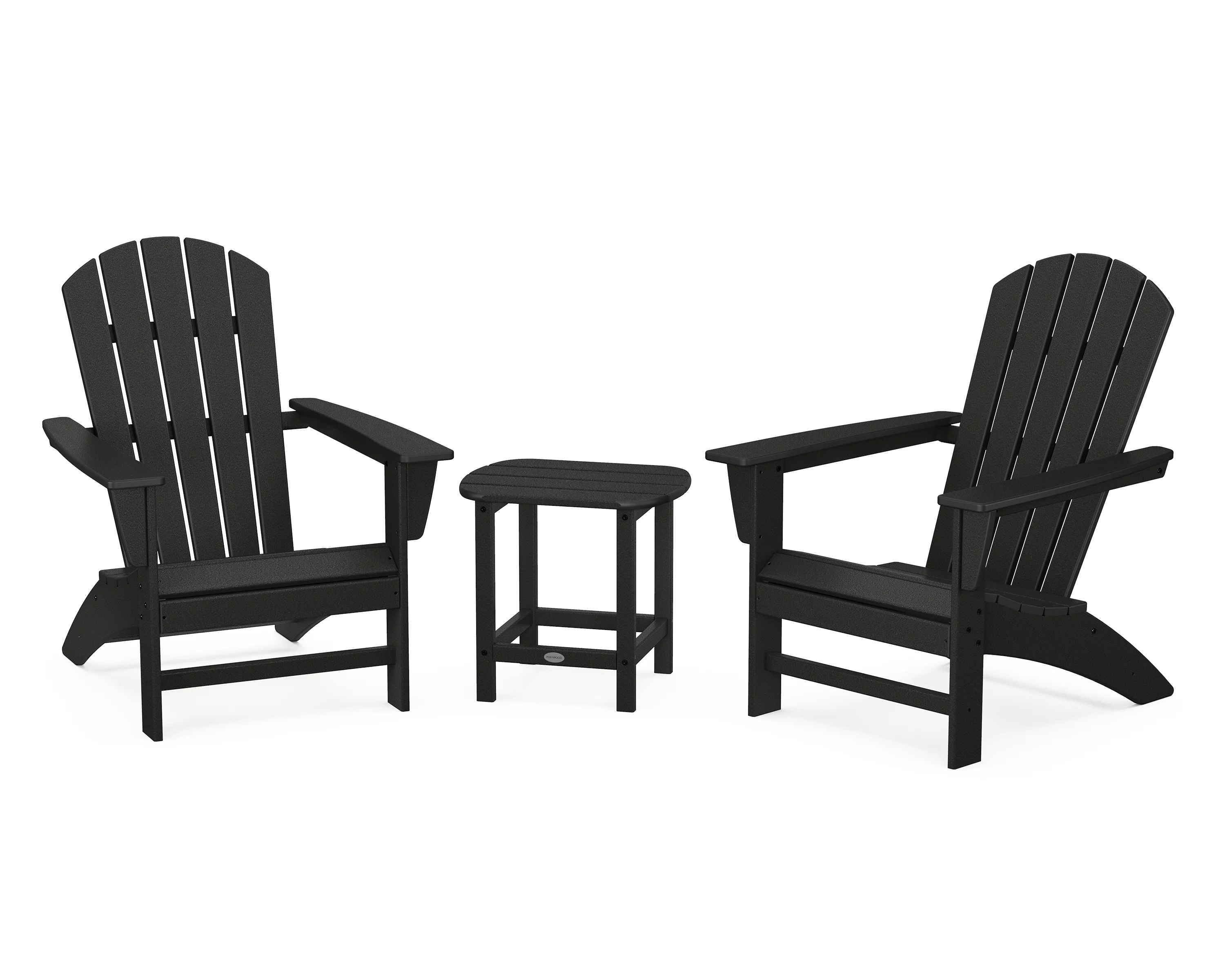 POLYWOOD Nautical 3-Piece Adirondack Set with South Beach 18