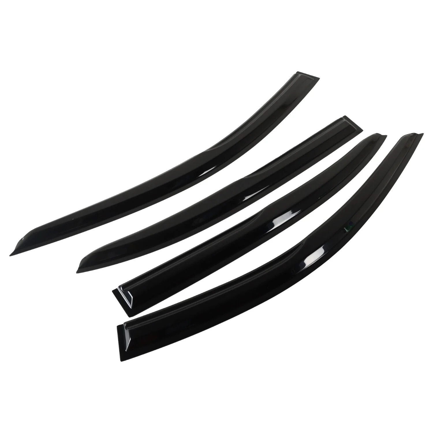 SINOCMP 4pcs Window Vent Visor For 2008-2012 Honda Accord Sedan Sun Shade Rain Guard Deflector
