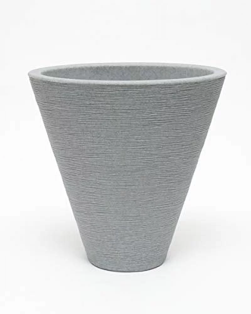 Creekside Oval Stone Planter - Light Granite