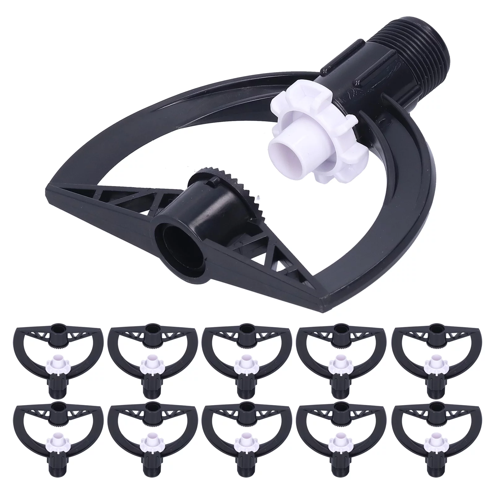 Verdant Touch Garden Sprayer Rotating Sprinkler G3/4 Male Thread Garden Lawn Sprayer Nozzle, 10Pcs, Greenhouse Supplies