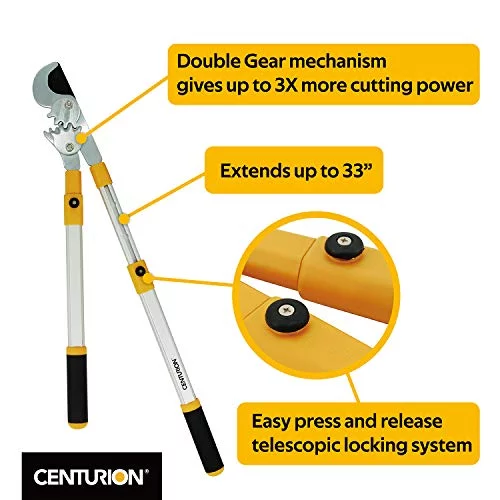 76  Duty Bypass Lopper 1¾-Inch Cut Capacity With Telescoping Aluminum Alloy Handle (Extend To 33 Inch)