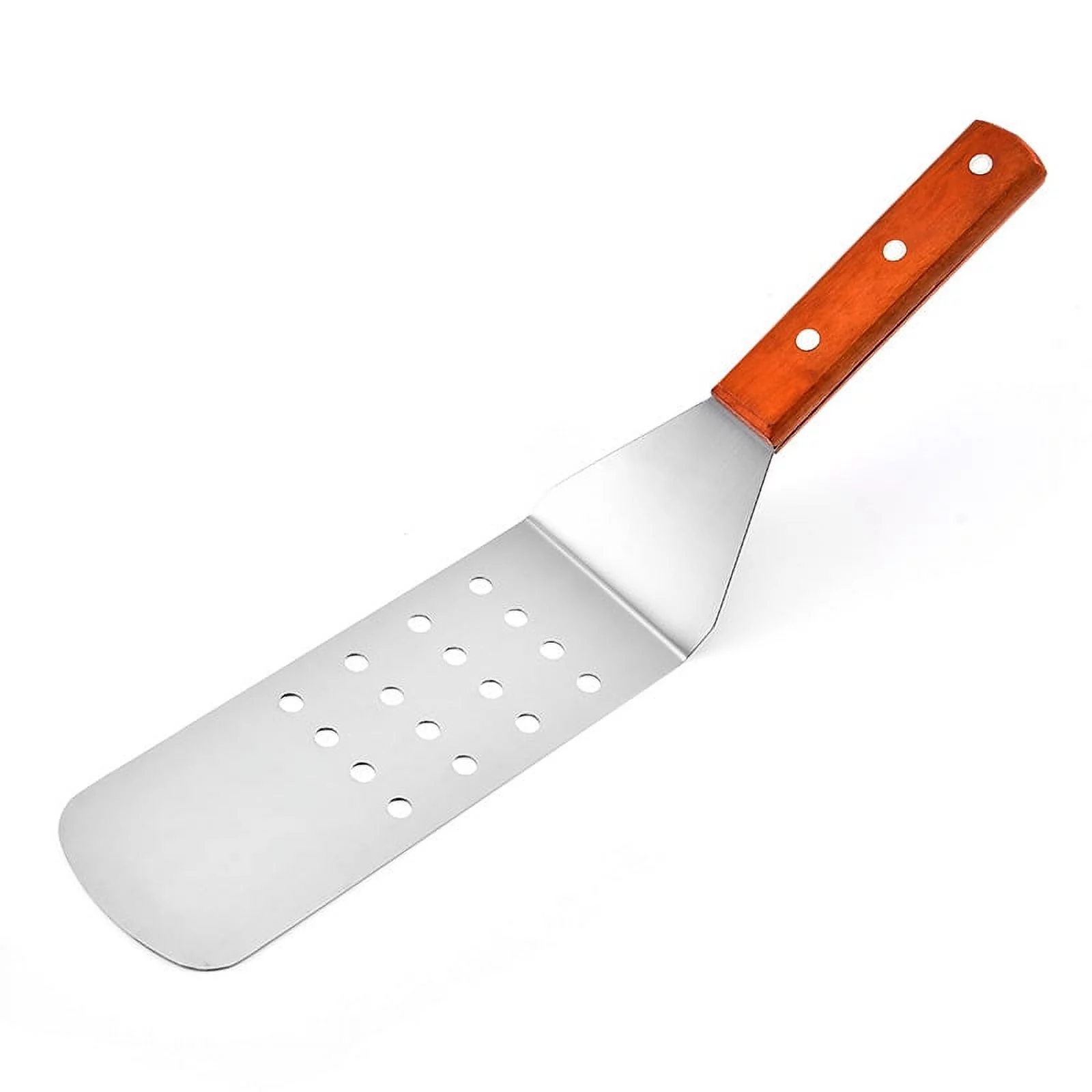 Stainless Steel Cheese Shovel, Wooden Handle Teppanyaki Steak Shovel, Pizza Shovel, Pancake Shovel, Kitchen Worker