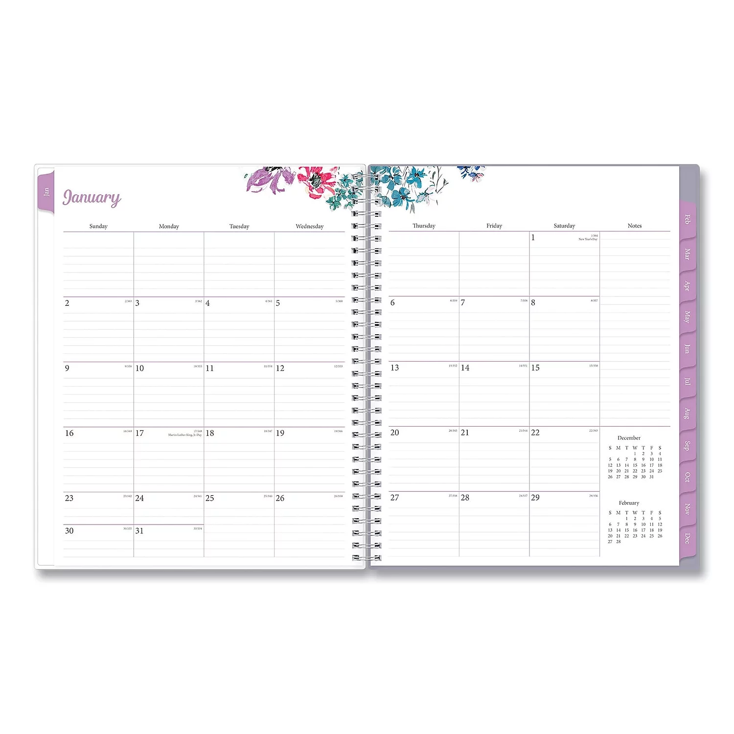 2024 Weekly Monthly Planner, 8.5x11, by Blue Sky, Laila