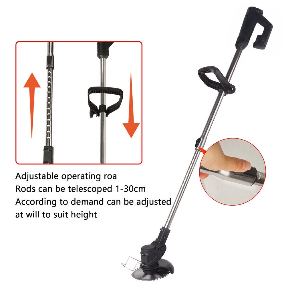 JLLOM NEW Electric Weed Eater - Lawn Edger Cordless Grass String Trimmer Cutter Tool - Effortlessly Trim and Maintain Your Yard