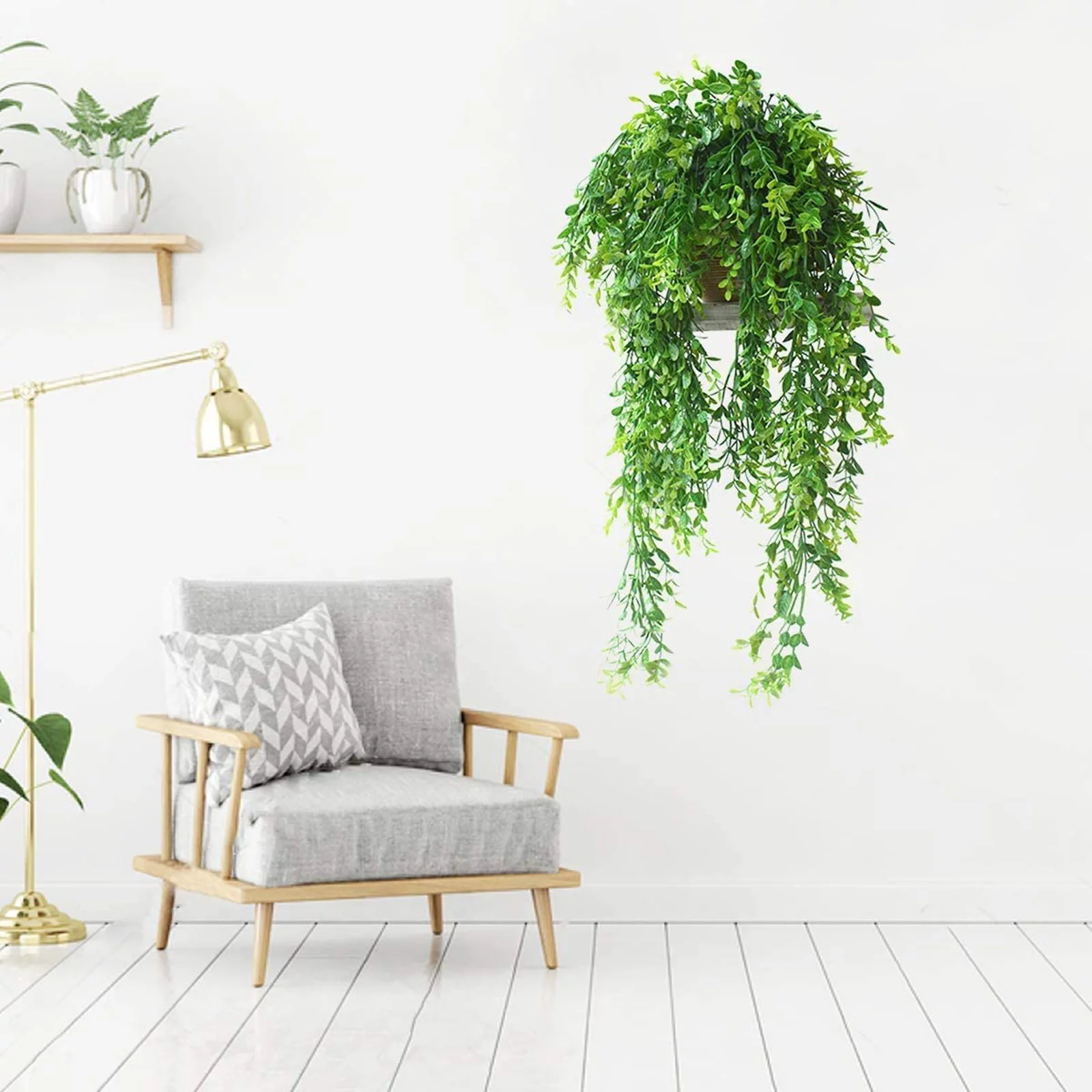 GBSELL Home Clearance 2 PCS Hanging Garland Flower Trailing Bracket plant Artificial Hanging Gifts for Women Men Mom Dad