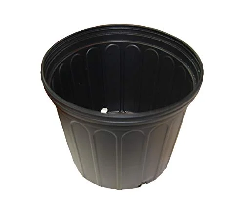 Growers Solution Three Gallon Black Plastic Trade Pots - Plant Containers - Garden 12 Pots