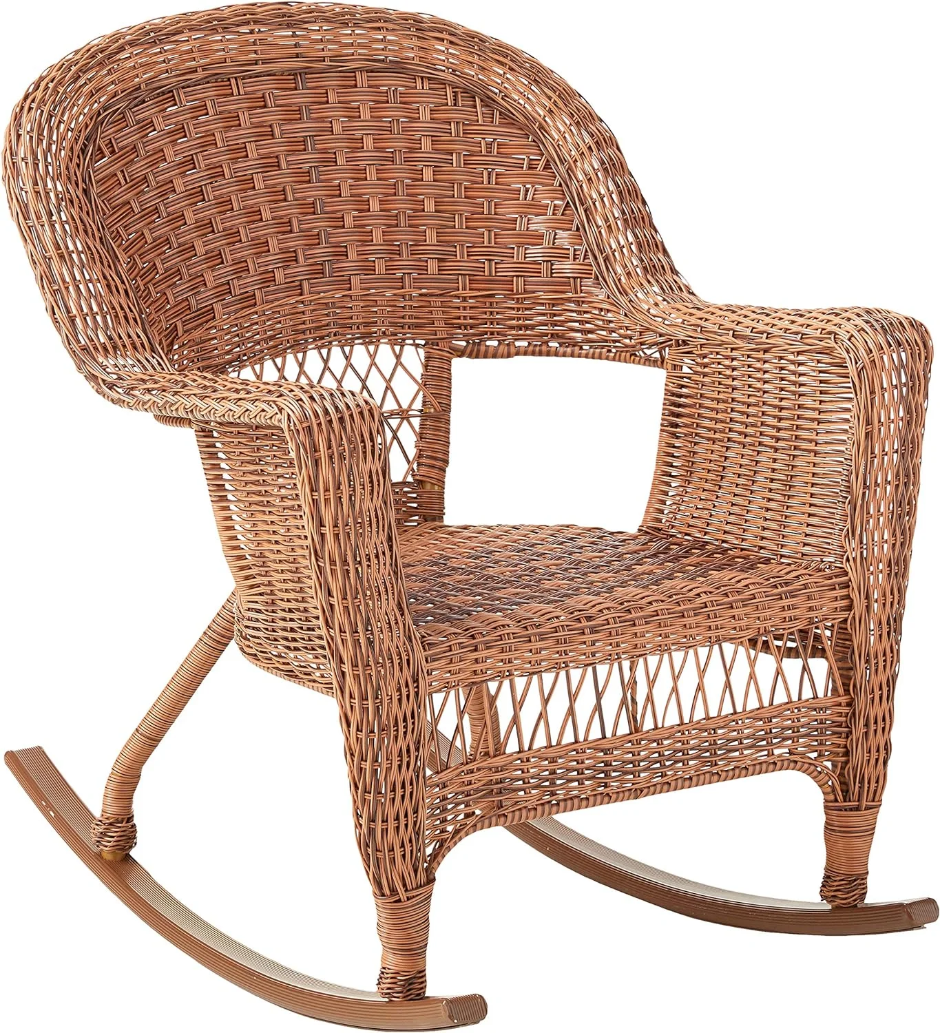 Set Of 2 Wicker Rocker Chairs,