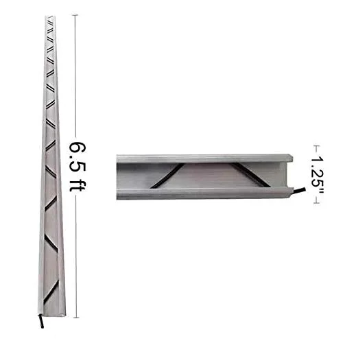 Greenhouse Aluminum Wiggle Spring Wire & Wiggle Spring Wire Lock Channel Bundle kit, 20 Pieces, Each 6.5 Foot Long, for Easy and Fast Greenhouse Film Insect net Shading Cloth Attachment to Greenhouse