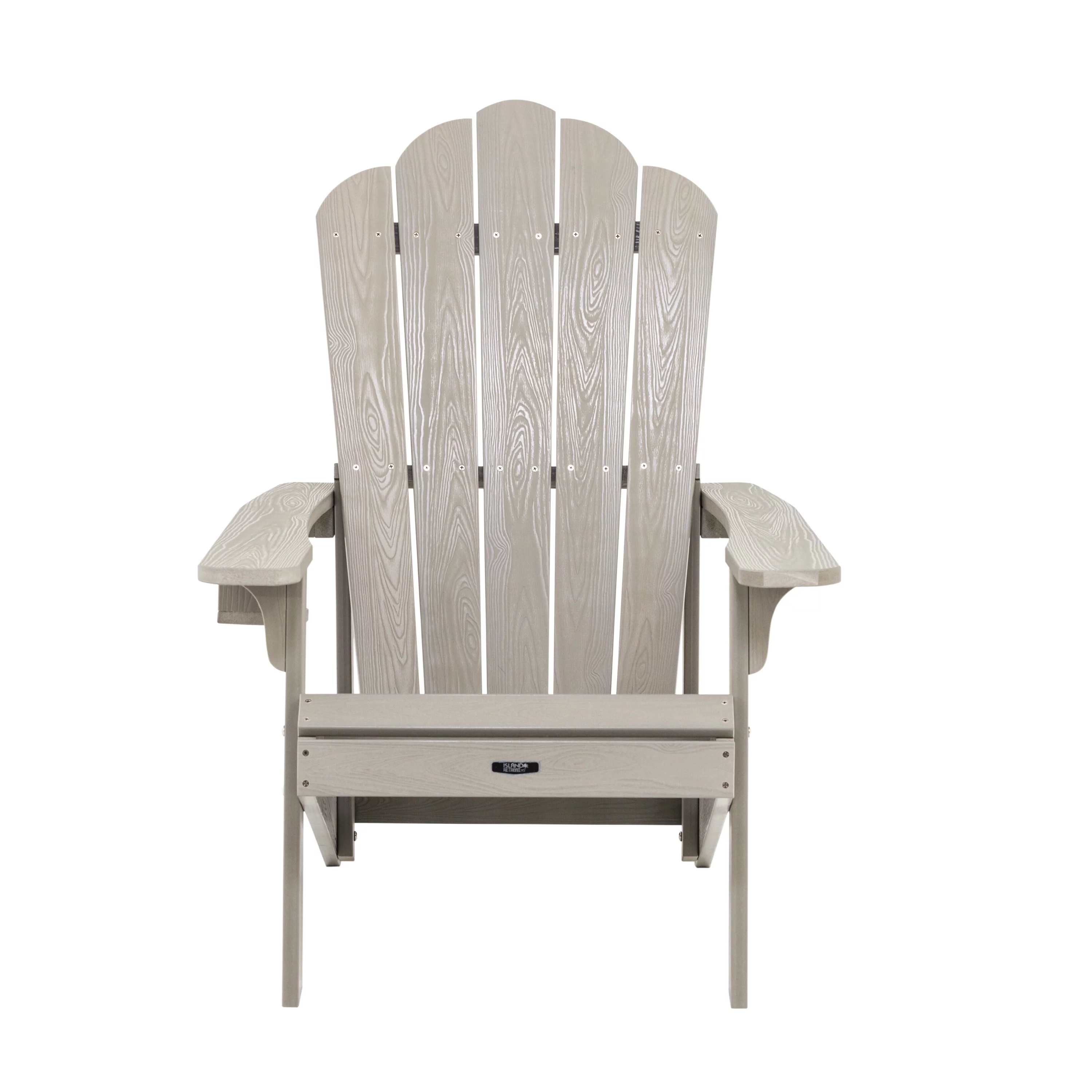 Blue Wave  EZ-Care Tek-Wood Adirondack Chair, Slate Gray - 37 x 30.7 x 41.7 in.