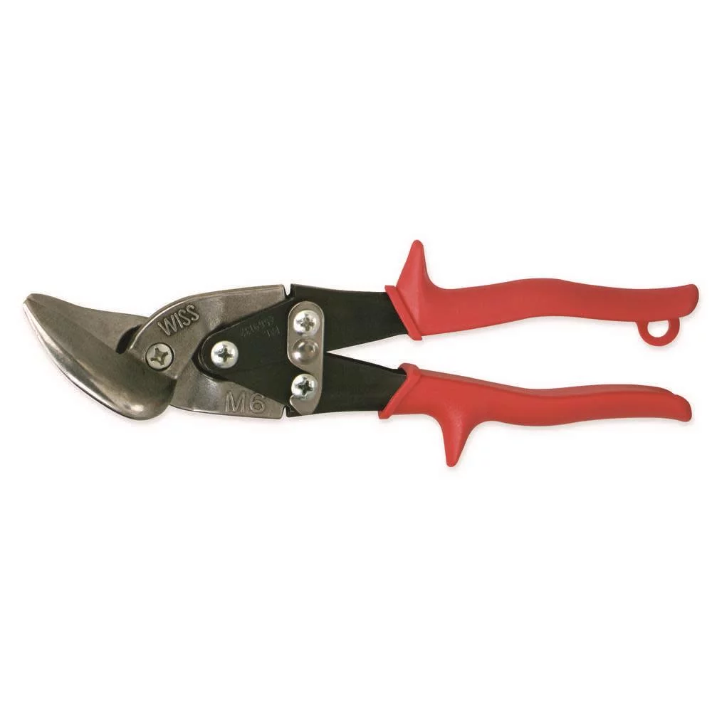 Crescent Wiss M6R Aviation Snip Molybdenum Steel Blade Red Handle 9-1/4 in OAL