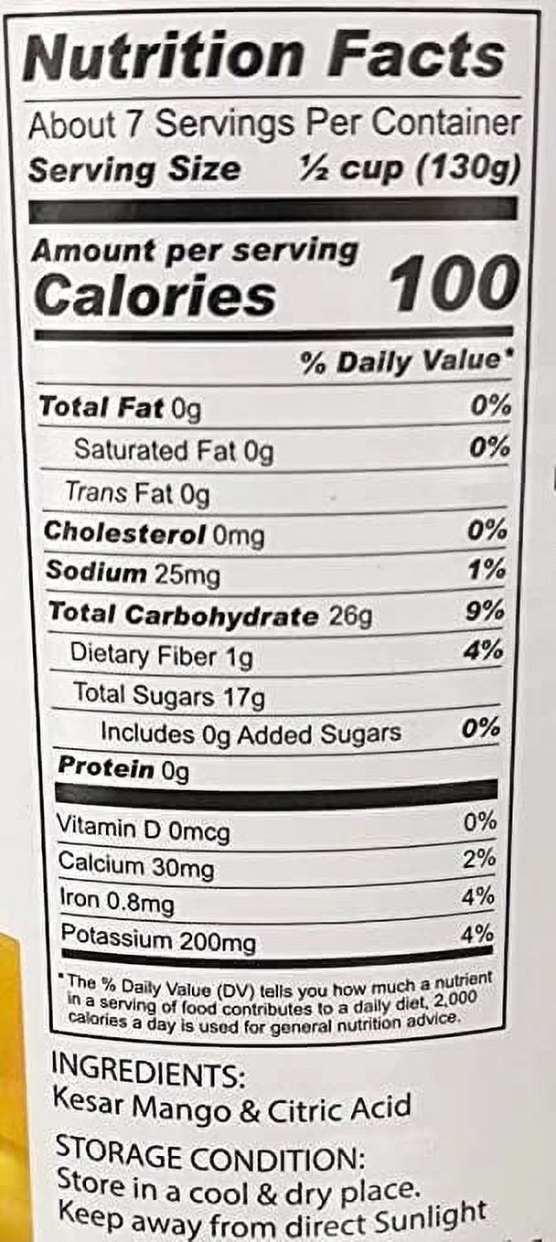 Swad Kesar Mango Pulp No Sugar Added 850g (Pack of 2)