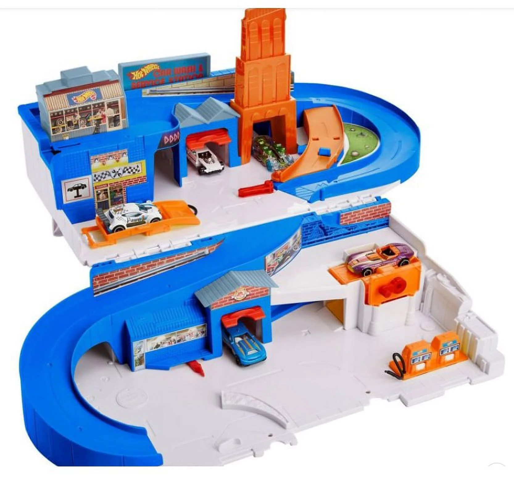 Hot Wheels 79391448 Flying Customs Sto & Go Trackset