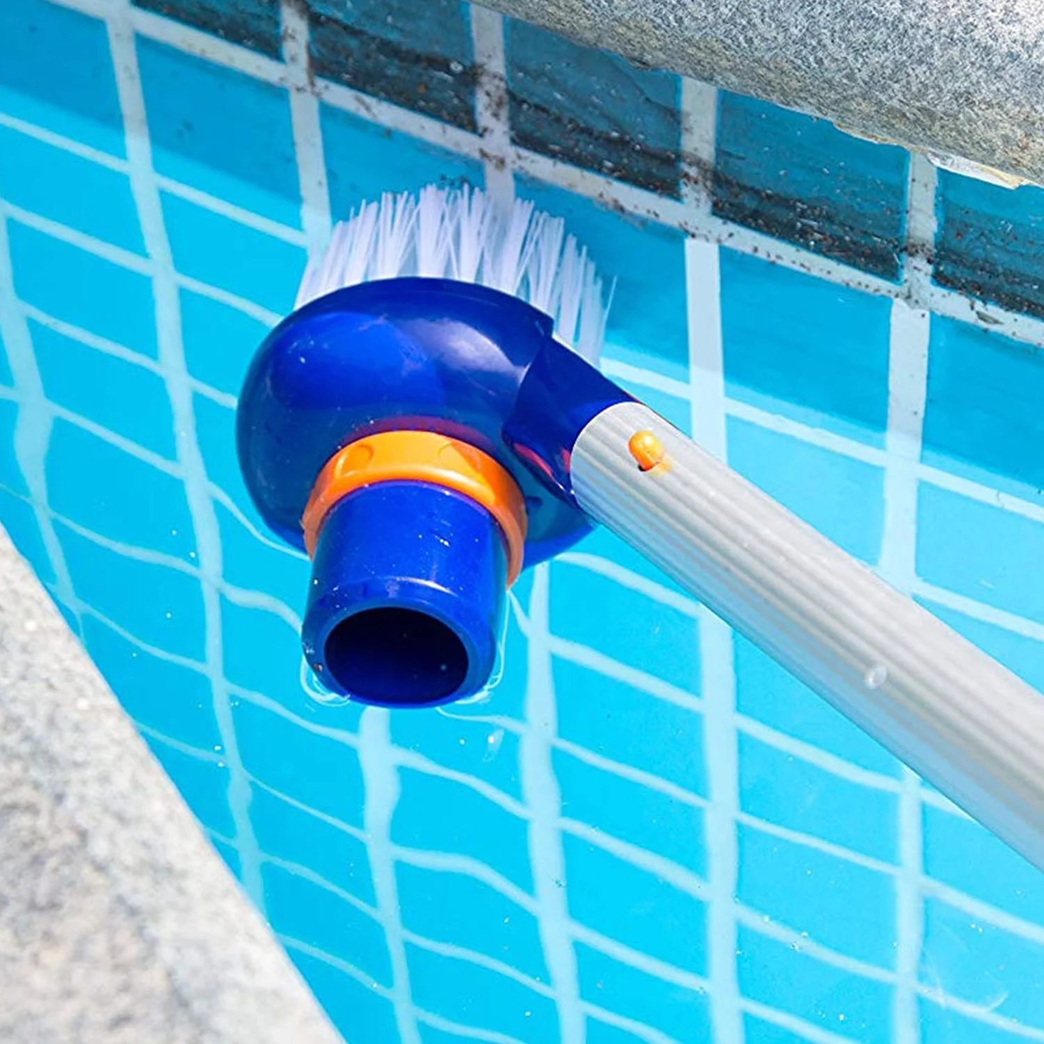 Swimming Pool Corner Brush Heavy Duty Scrubbing Power Aquarium Algae Moss Cleaning Brushes Cleaner Tools for Stairs Spa Jets Walls Tiles Floors Bottom