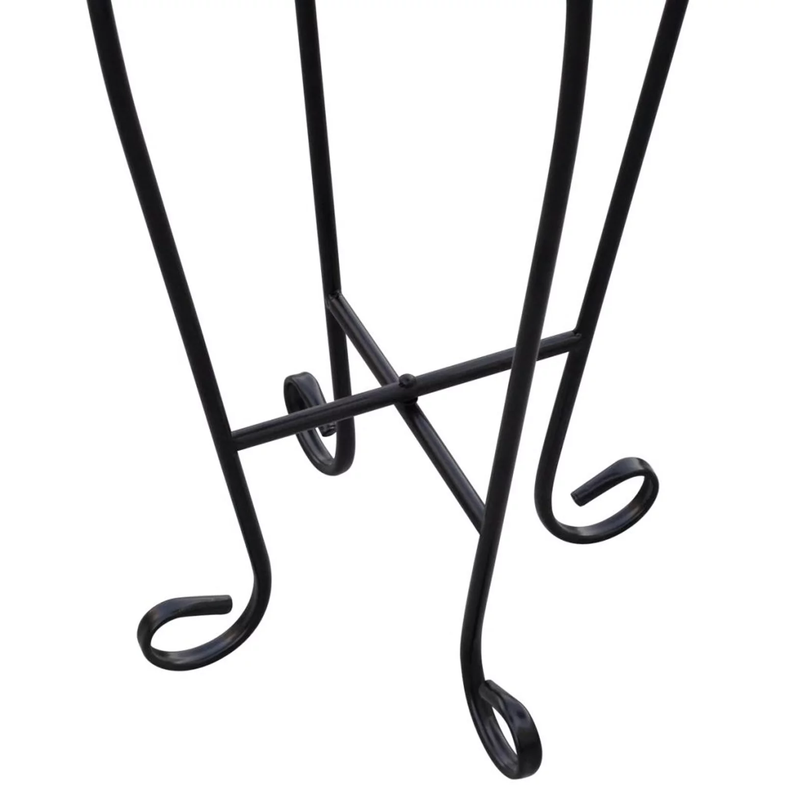 walmeck Side Table Plant Table Black White