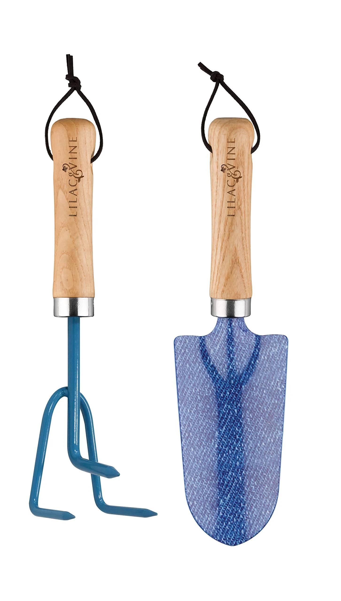 Regal's Lilac & Vine Garden Big Blue Garden Tools Set/2 Cultivator and Trowel