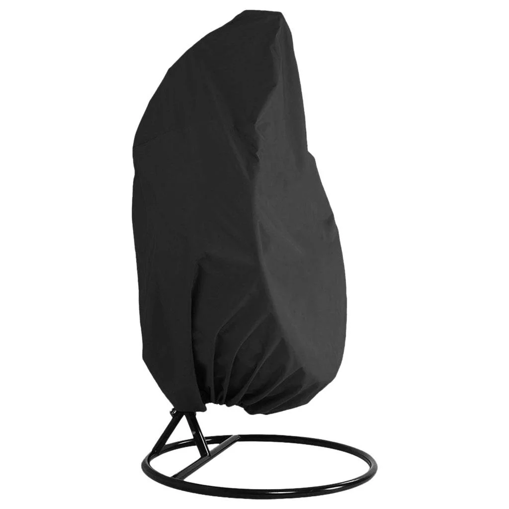 Egg Cover with Zipper Coating Basket Weather Resisatnt Seat Swing Durable Lounge Hanging Stand for Patio Gift Lawn 190x115cm