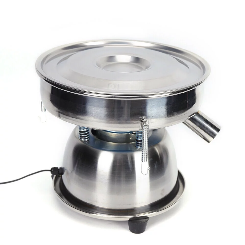 TOPCHANCES Automatic Sieve Shaker 110V 50W Electric Vibrating Sieve Machine Stainless Steel Sifter Shaker Machine