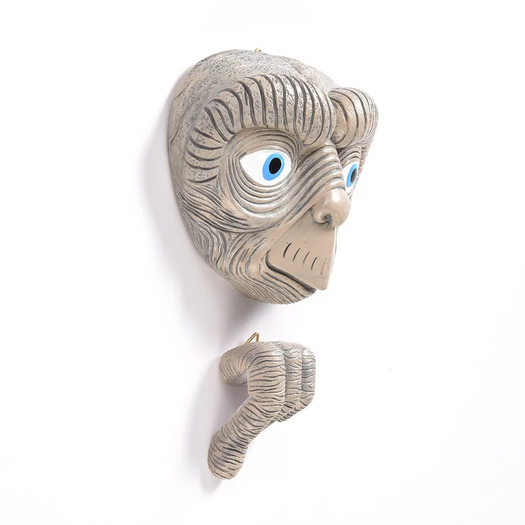 BILLCOS Alien E.T Garden Statue, 4.72 inches Resin Craft Decor for Patio, Outdoor Fence, Yard Tree or Lawn