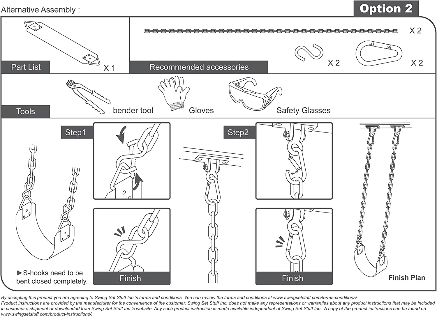 Swing Set Stuff Inc. Polymer Belt Seat (Black)