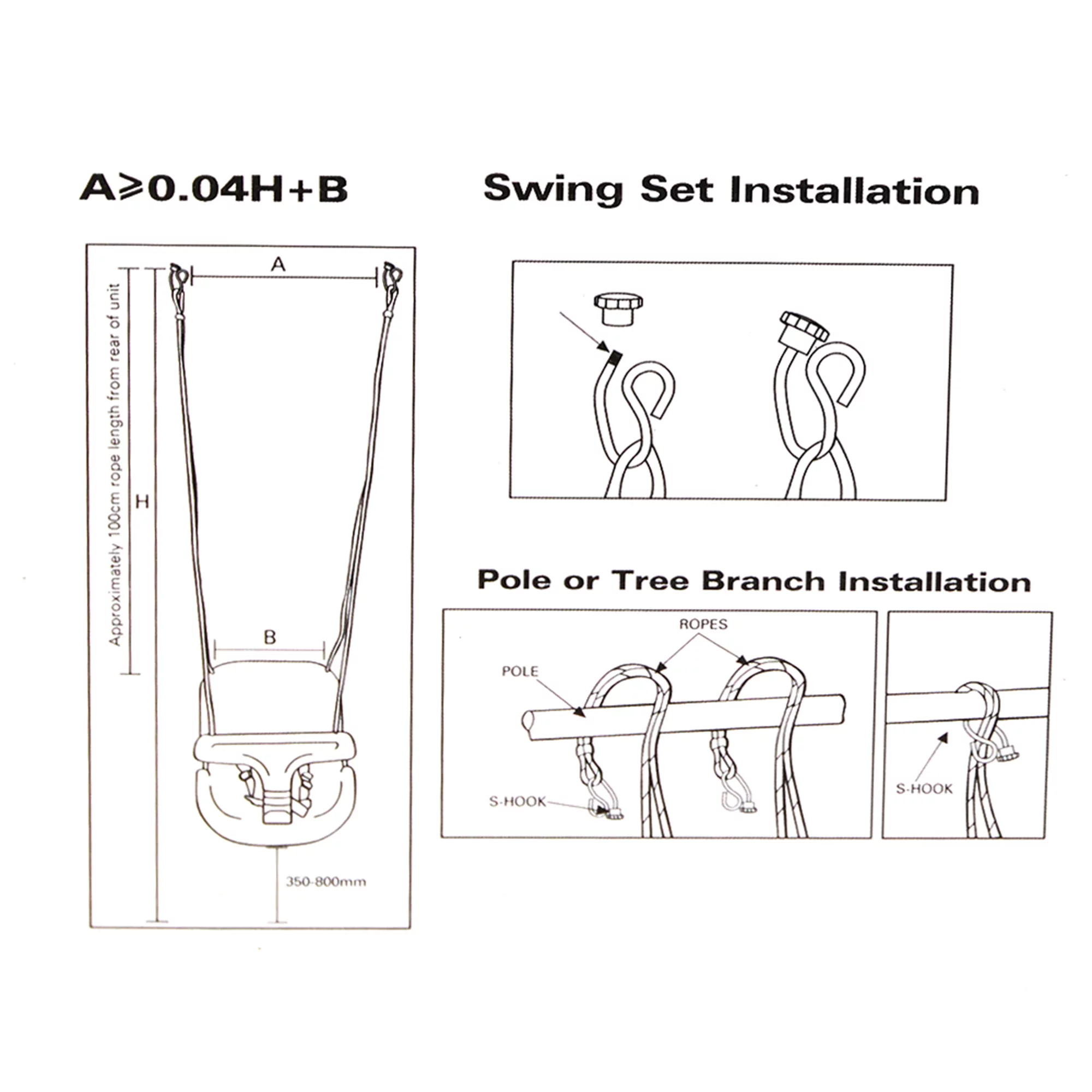 Karmas Product Multi-Child Swing Set Back to Back Glider Accessory with Chain