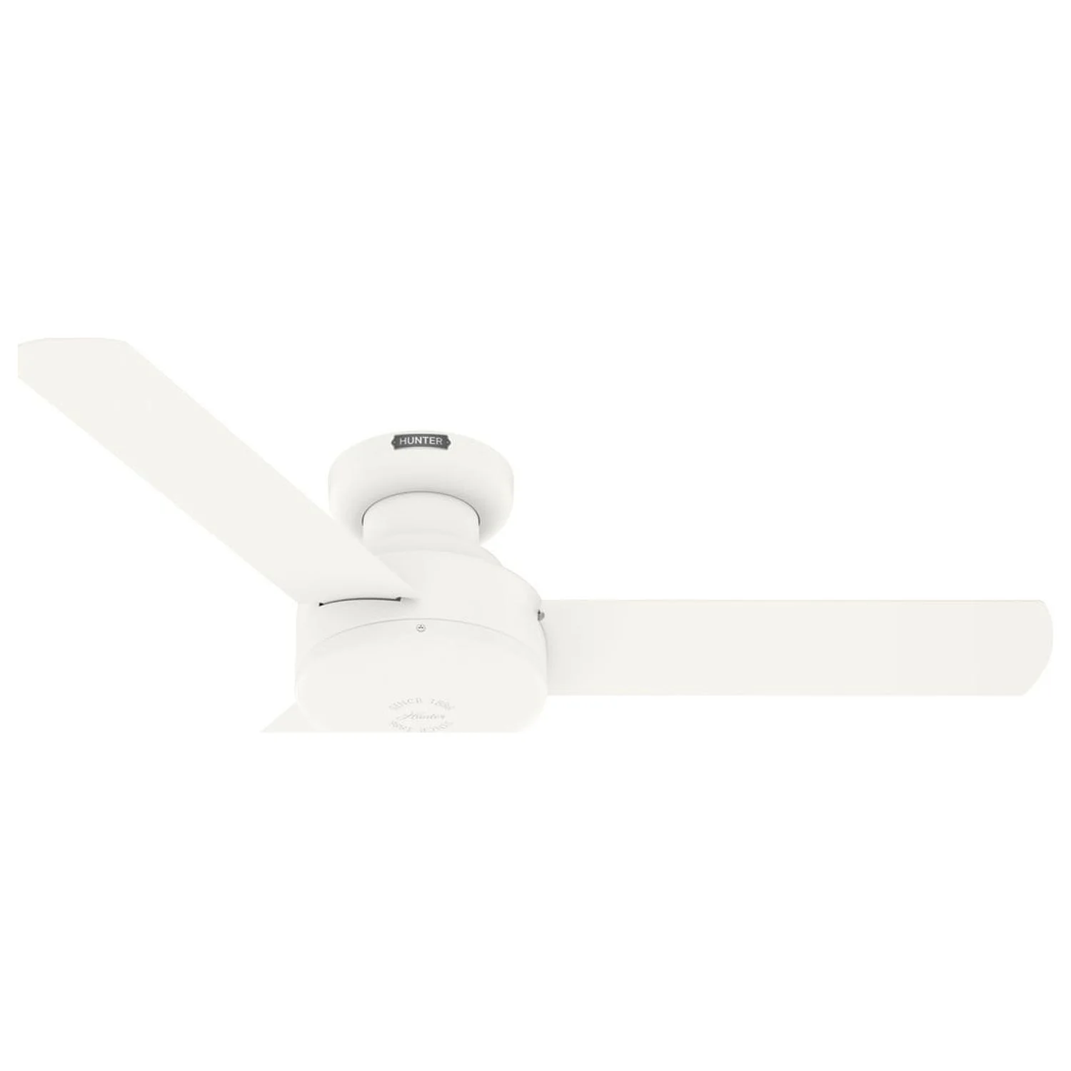 HUNTER - 52402 - Hunter 44 inch Presto Matte White Low Profile Ceiling Fan and Wall Control