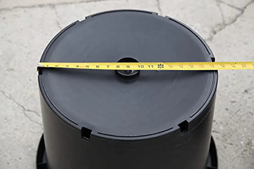 CBM 2-20 Gallon Premium Black Plastic Nursery Plant Container Garden Planter Pots, 22.5 inch TOP x 17.5 inch BOTTOM x17 inch HIGH (PT20GAL)