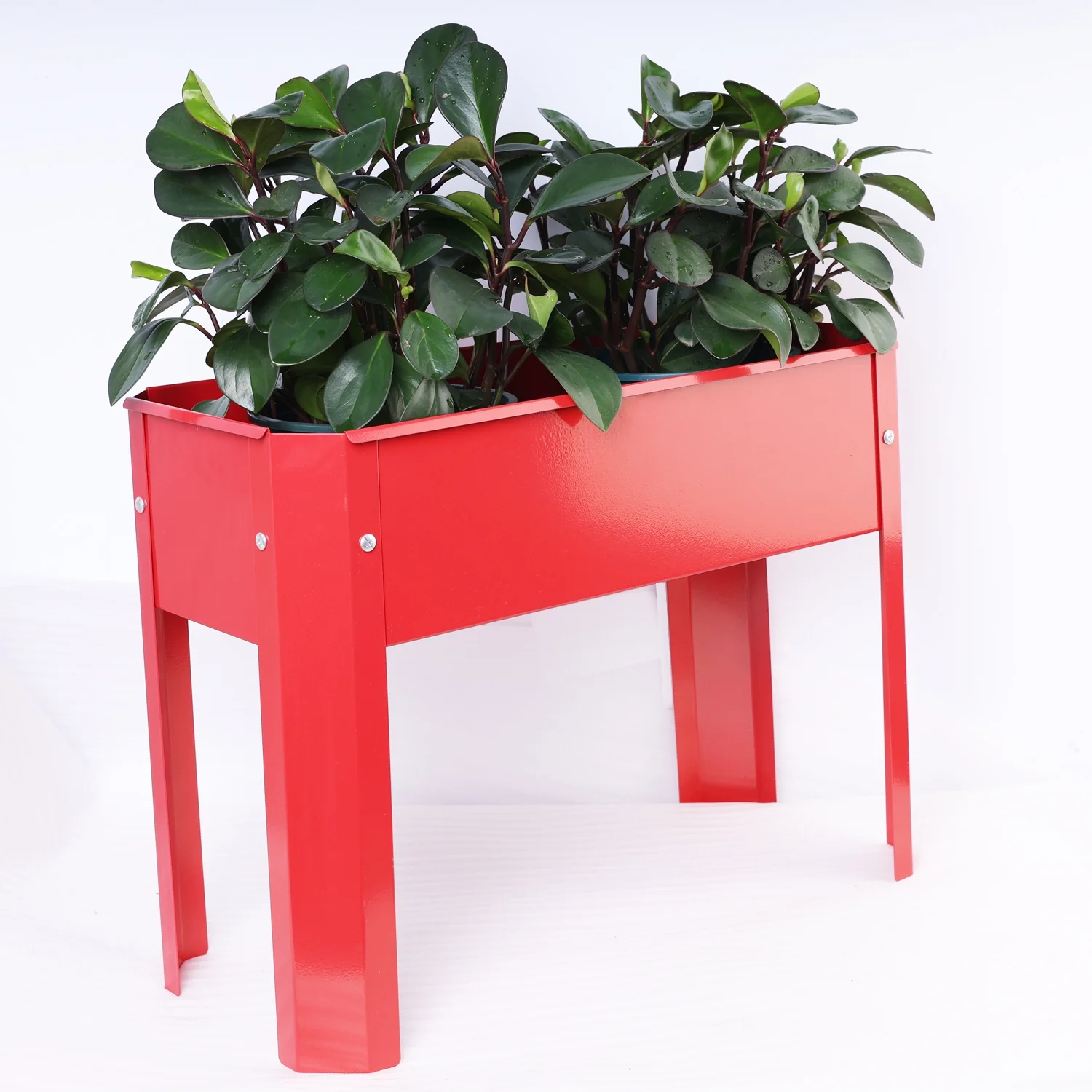 Ideal Stylish Large Elevated Metal Flowerpot Box  Perfect for Backyard and Terrace. Functional Mini Elevated Garden Bed  Ideal for Vegetable and Flower Plantings. Suitable for All Outdoor