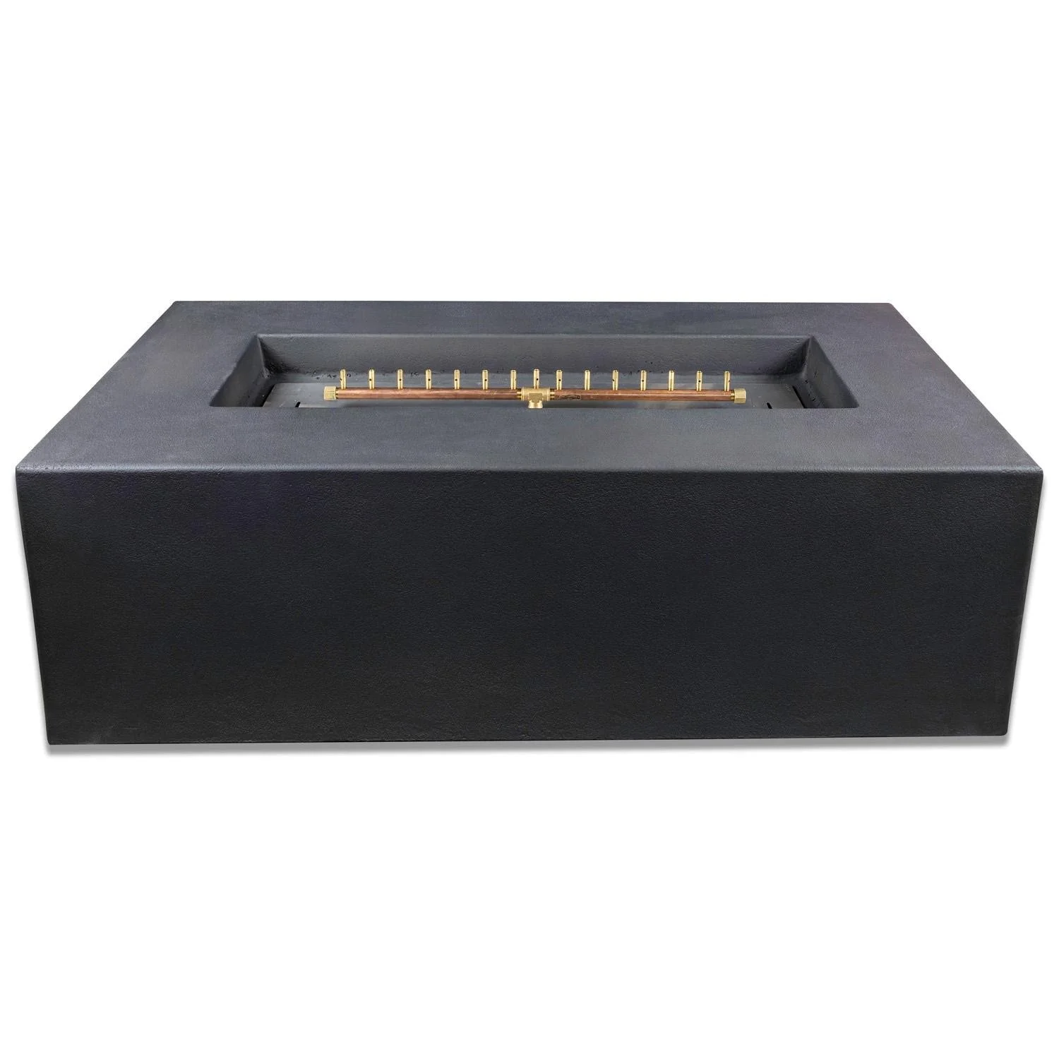 Blaze 60-Inch Rectangular Concrete Propane Fire Pit Table in Phantom