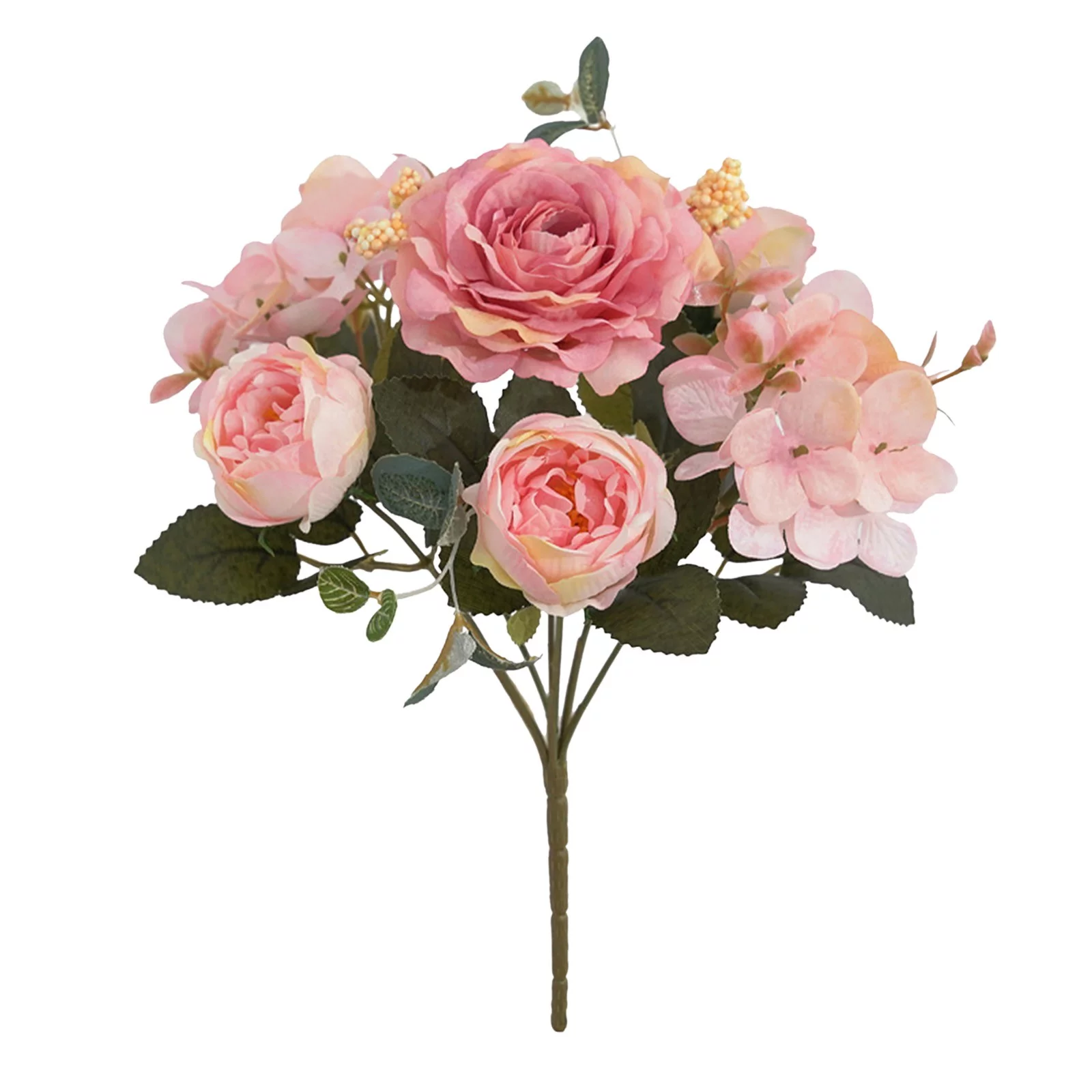 BNNG 1PC Artificial Flower Latex Real Bridal Wedding Bouquet Home Decoration Artificial Flowers Peony Silk Flowers Artificial Flower Wreaths Fake Flower Wall Hanging