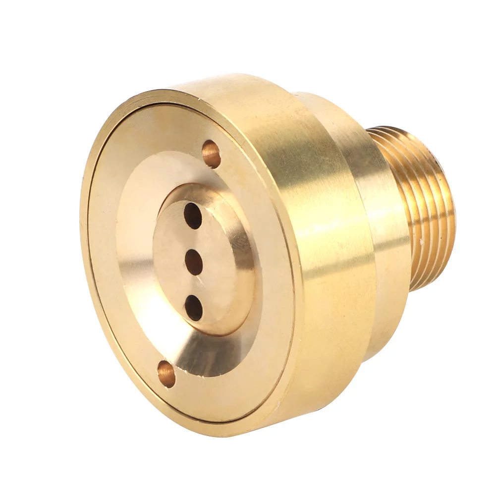 Verdant Touch Pond Sprinkler Head G1in 32mm Male Thread Brass Column Water Fountain Nozzle Spray Sprinkler Head Garden Nozzle