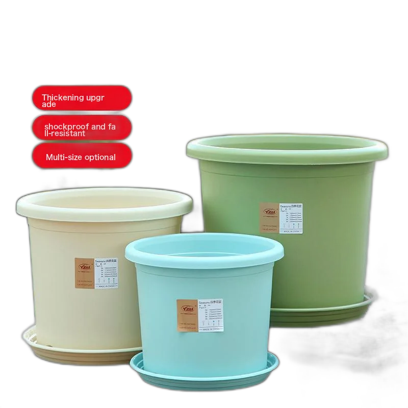 Thick Four Seasons Small Flower Pots In Nordic Minimalist Indoor Balcony Green Dill Rose Polynuts Polychide Control Root Plastic Gallons