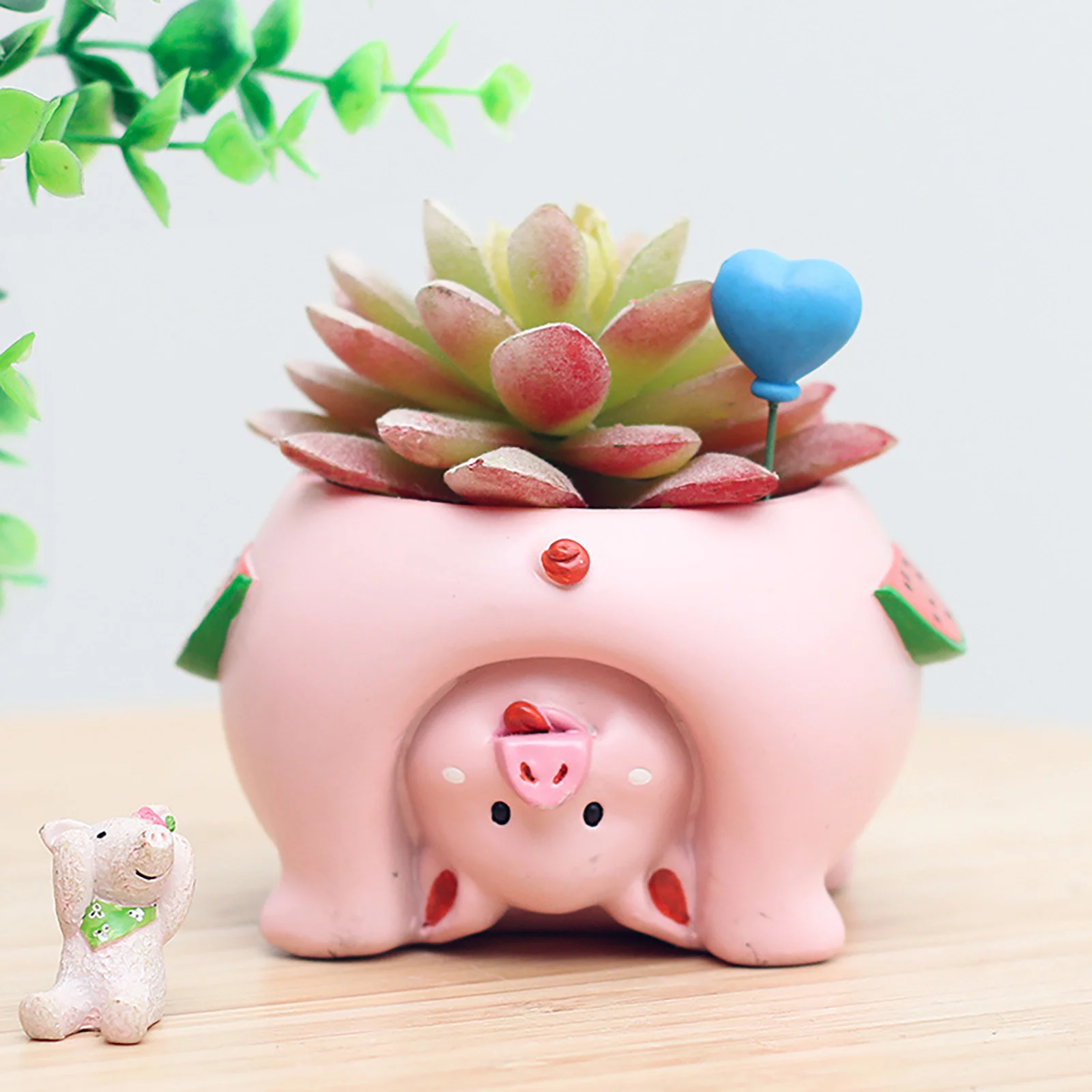 pdqouc Creative Cats Dogs Shape Succulent Planter Pot Fun Animal Cactus Bonsai Flower Pots with Bottom Hole for Home Desktop Window Decoration Pots Gifts