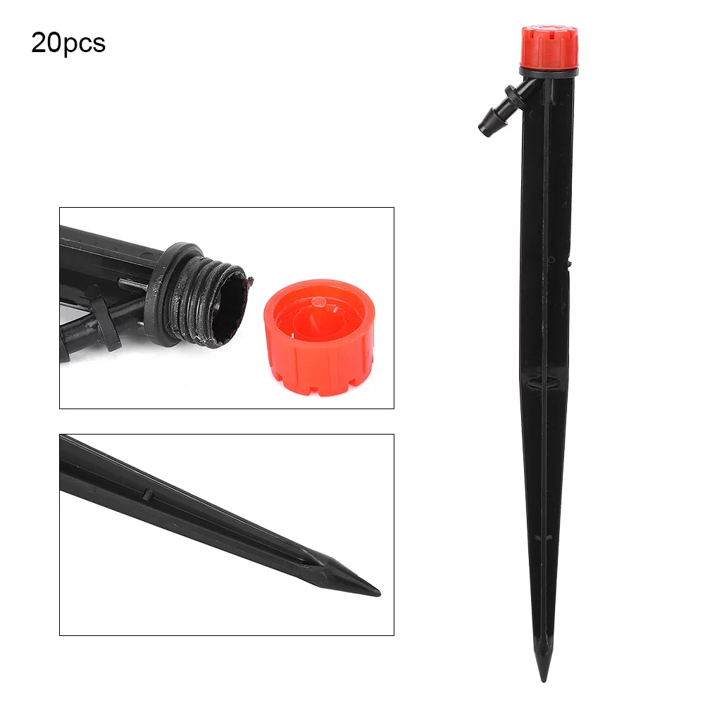 Kathlen Irrigation Dripper - 20PCS Micro Spray 360 Degree 8 Holes Adjustable Water Move Micro Bubbler Sprinkler Drip System Parts Drip Irrigation