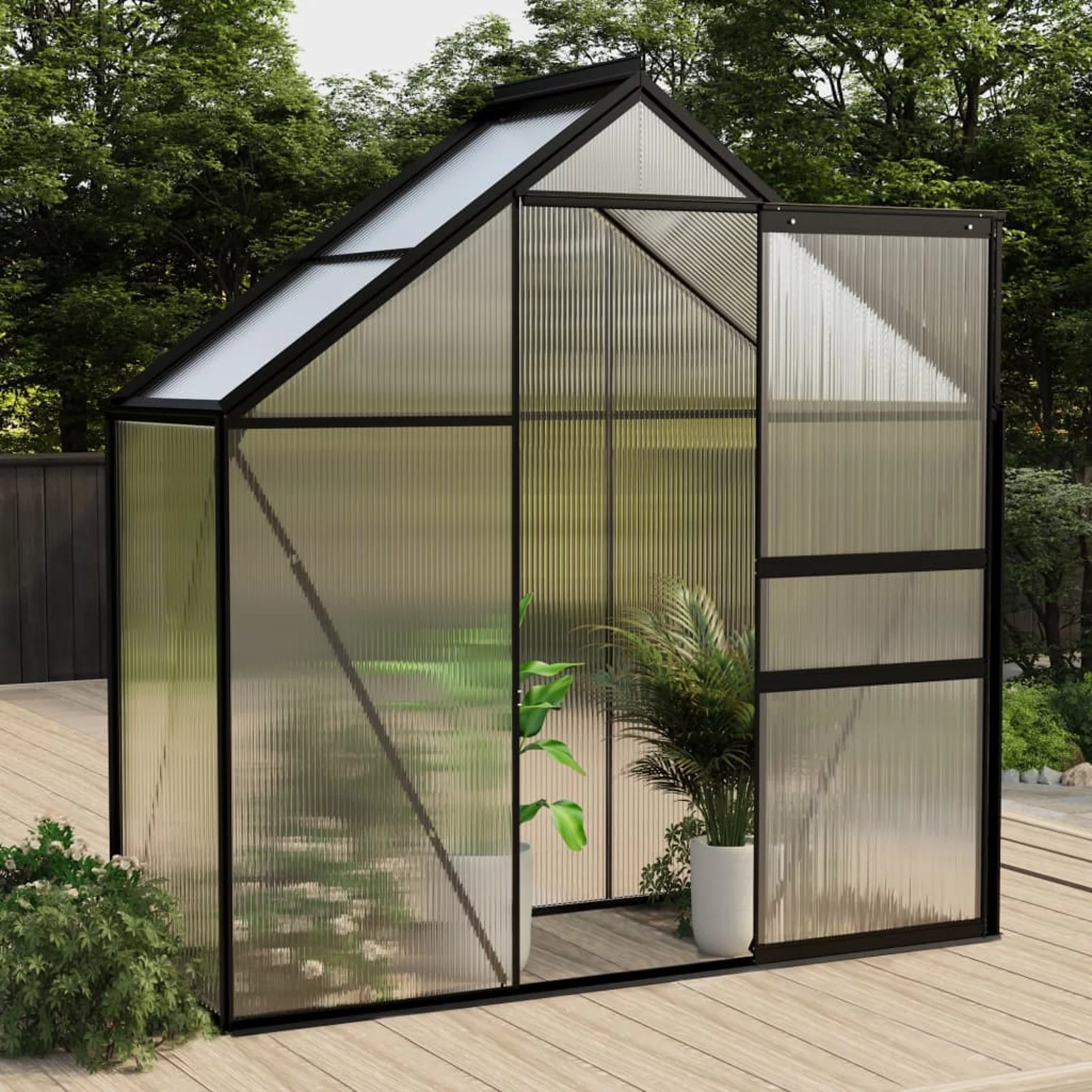 Irfora Greenhouse Anthracite Aluminum 14.3 ft²