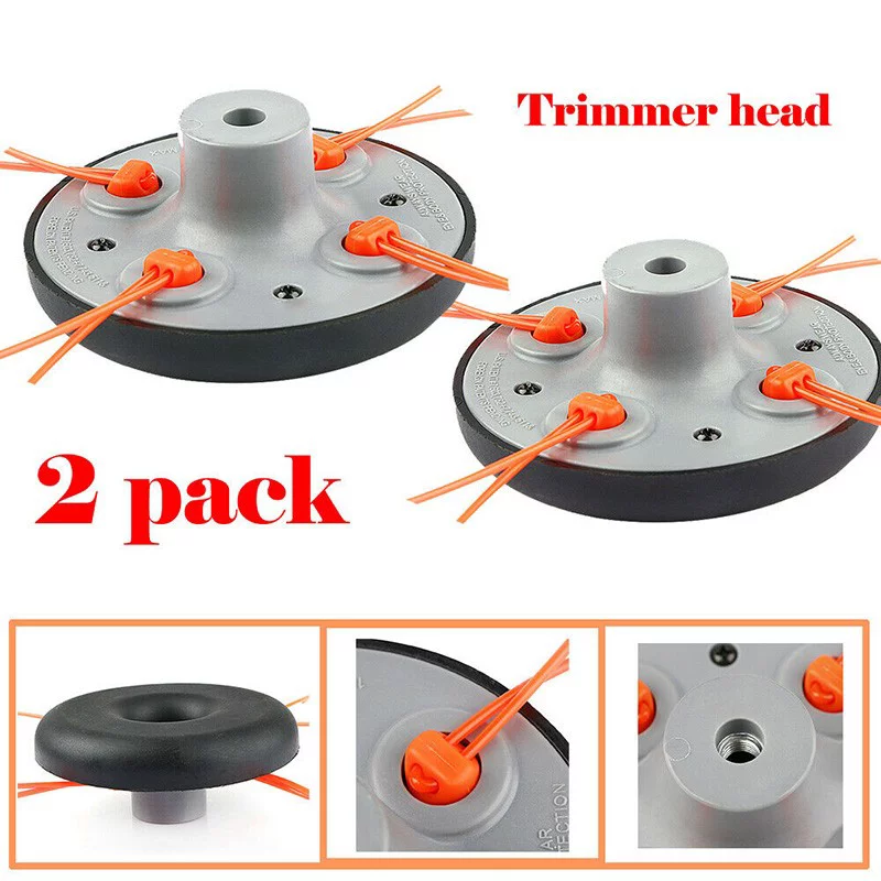 Cumbed 2X Universal Strimmer Line String Trimmer Head Fit All Pivotrim Gas Brush Cutter