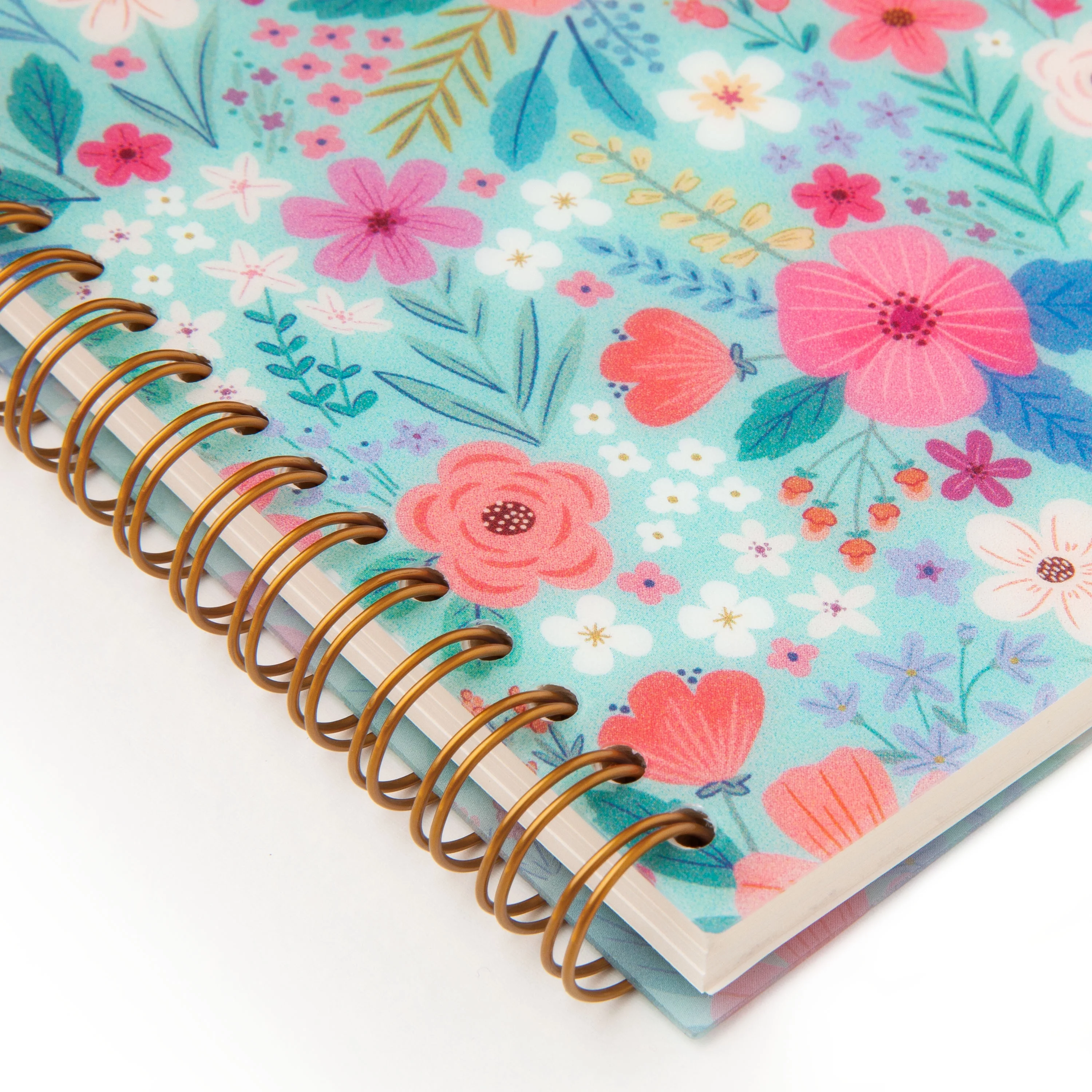 2023-2024 Mintgreen Weekly Monthly Spiral Planner, 6 x 8, Mint Ditsy