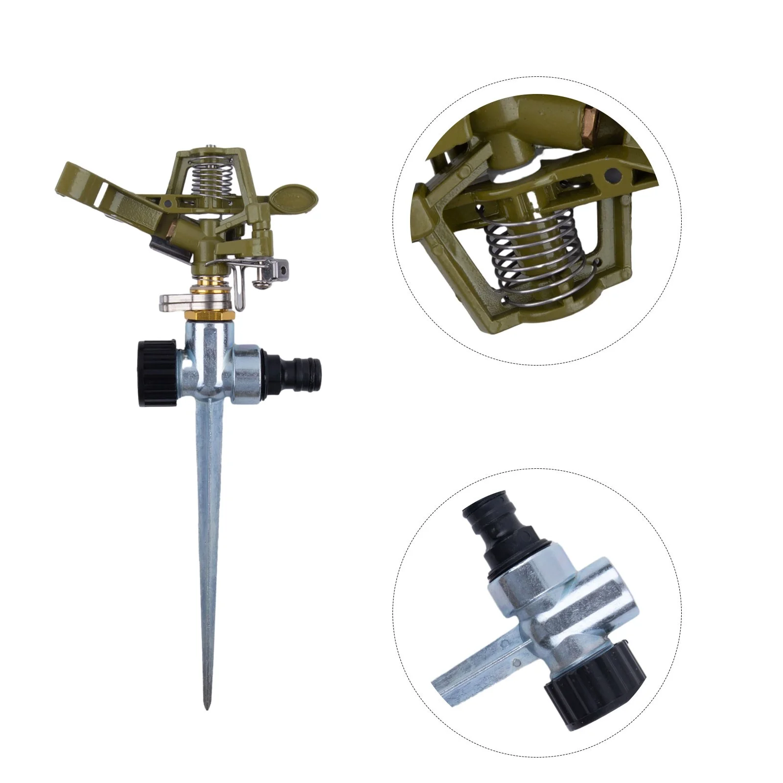 360° Rotating Irrigation Sprinkler Garden Lawn Farm Watering Water Sprayer