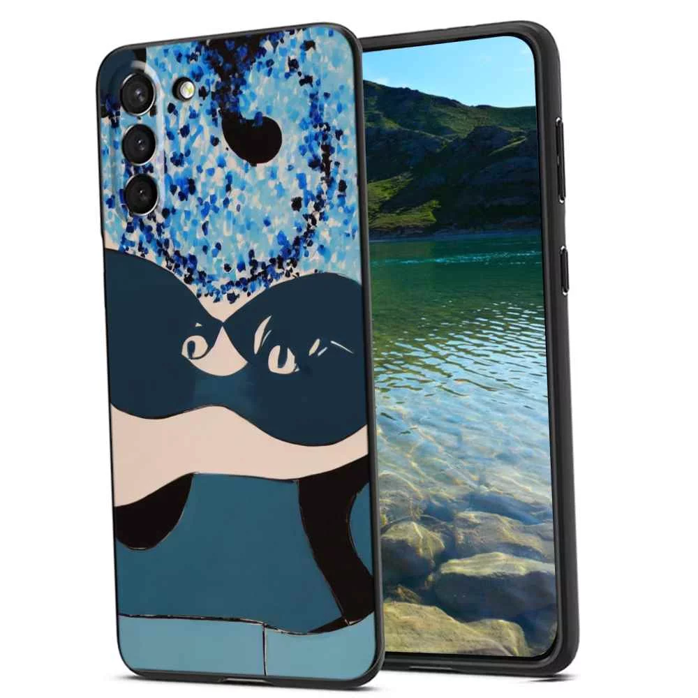 Blue-23 Phone Case, Degined for Samsung Galaxy S21 Case Men Women, Flexible Silicone Shockproof Case for Samsung Galaxy S21