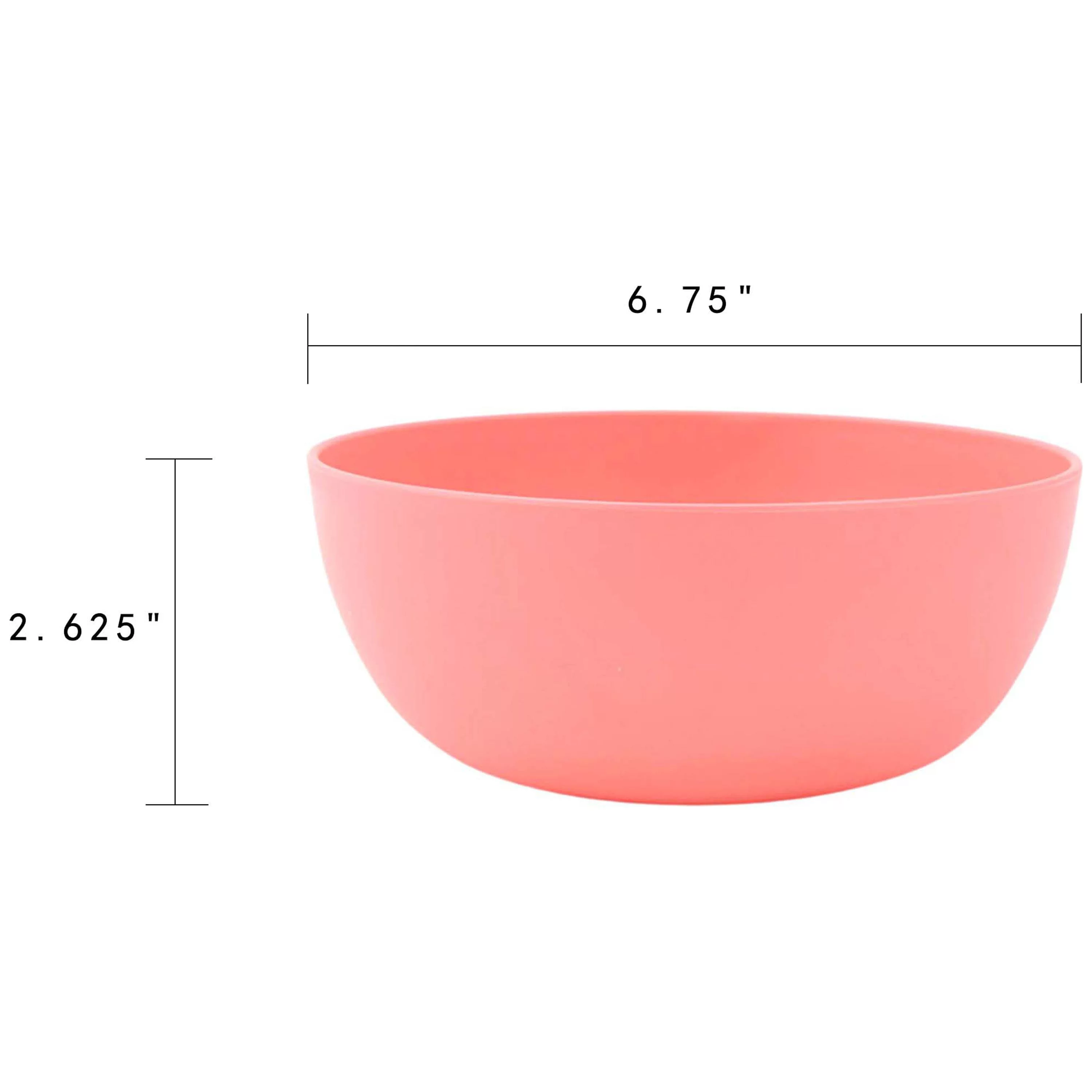 Mainstays - Peach Round Plastic Bowl, 38-Ounce