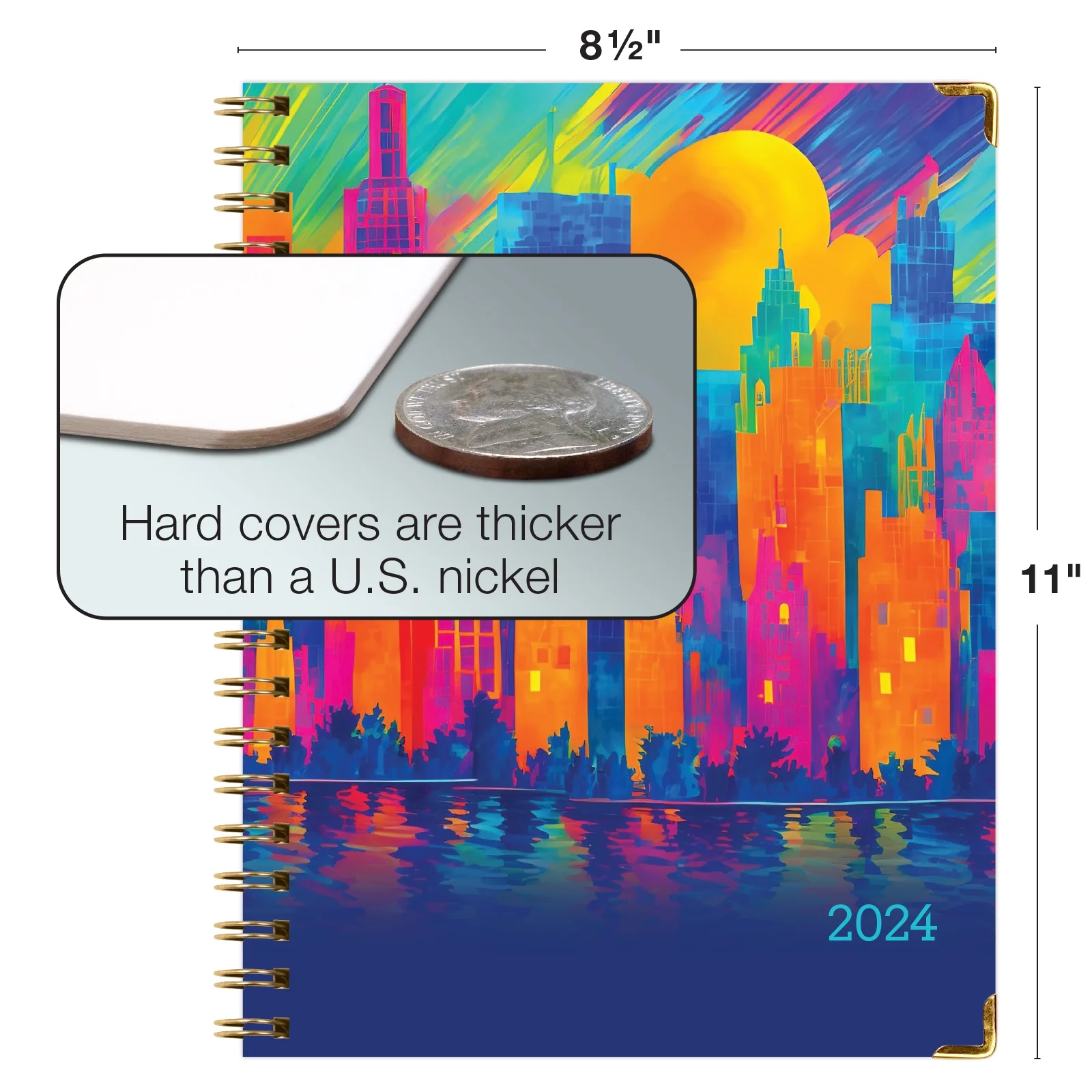 Hardcover CY 2024 Fashion Planner - 8.5