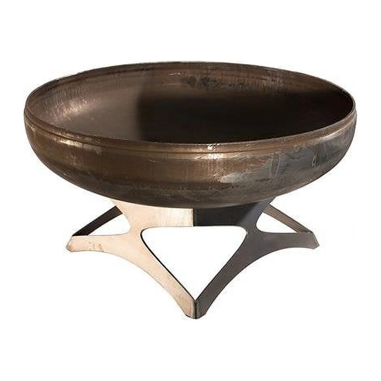 OF24LTY-CB 24 dia. Liberty Natural Steel Curved Base Fire Pit