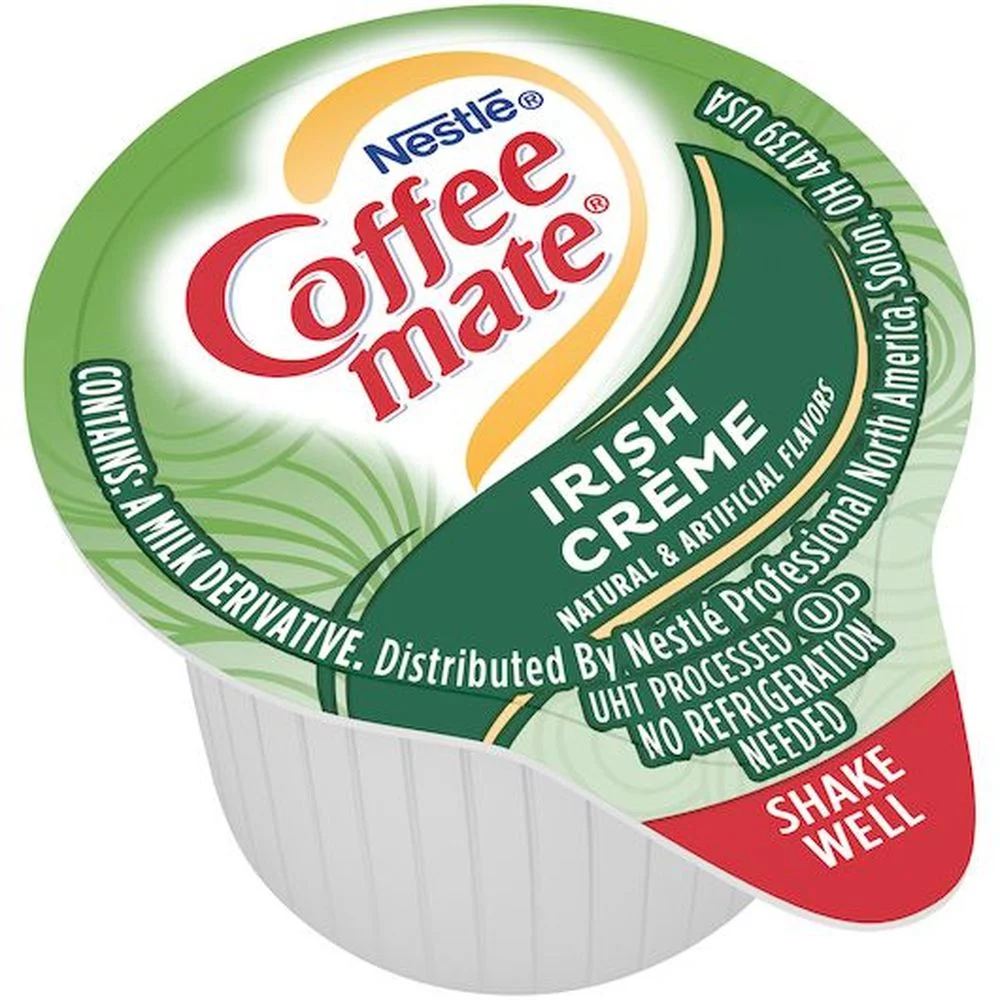 Coffee-Mate Irish Cream Liquid Creamer, 18.7 Fluid Ounces -- 4 per case.