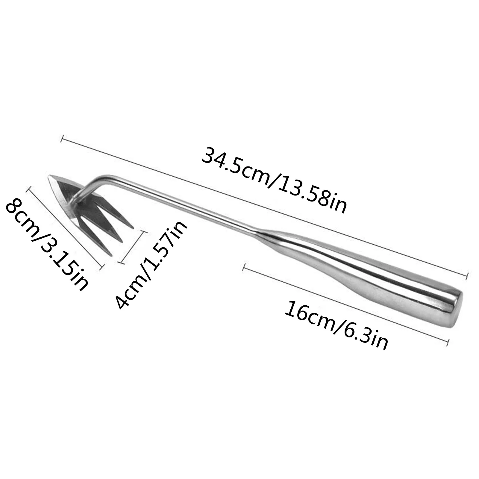 Master Mechanic New Wood Handle Stainless Steel Multifunctional Weeder Pulling Weeds Garden Root And Grass Gardening Weeding Tools