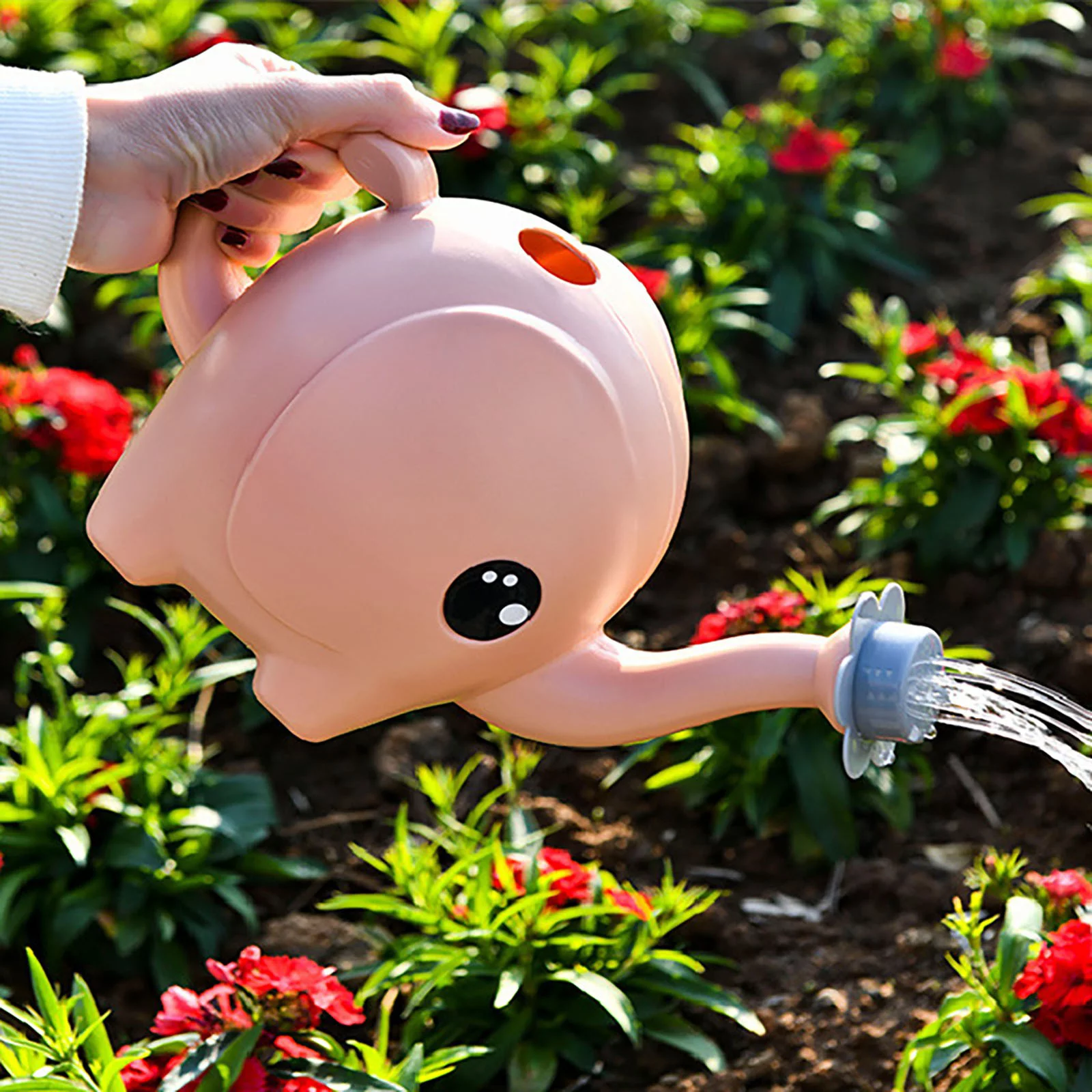 Small Elephant Watering Can Blue Pink Cartoon Children Watering Can 1.5 Liters 2.5 Liters Watering Pot Gardening Tool Shower Utility Tool