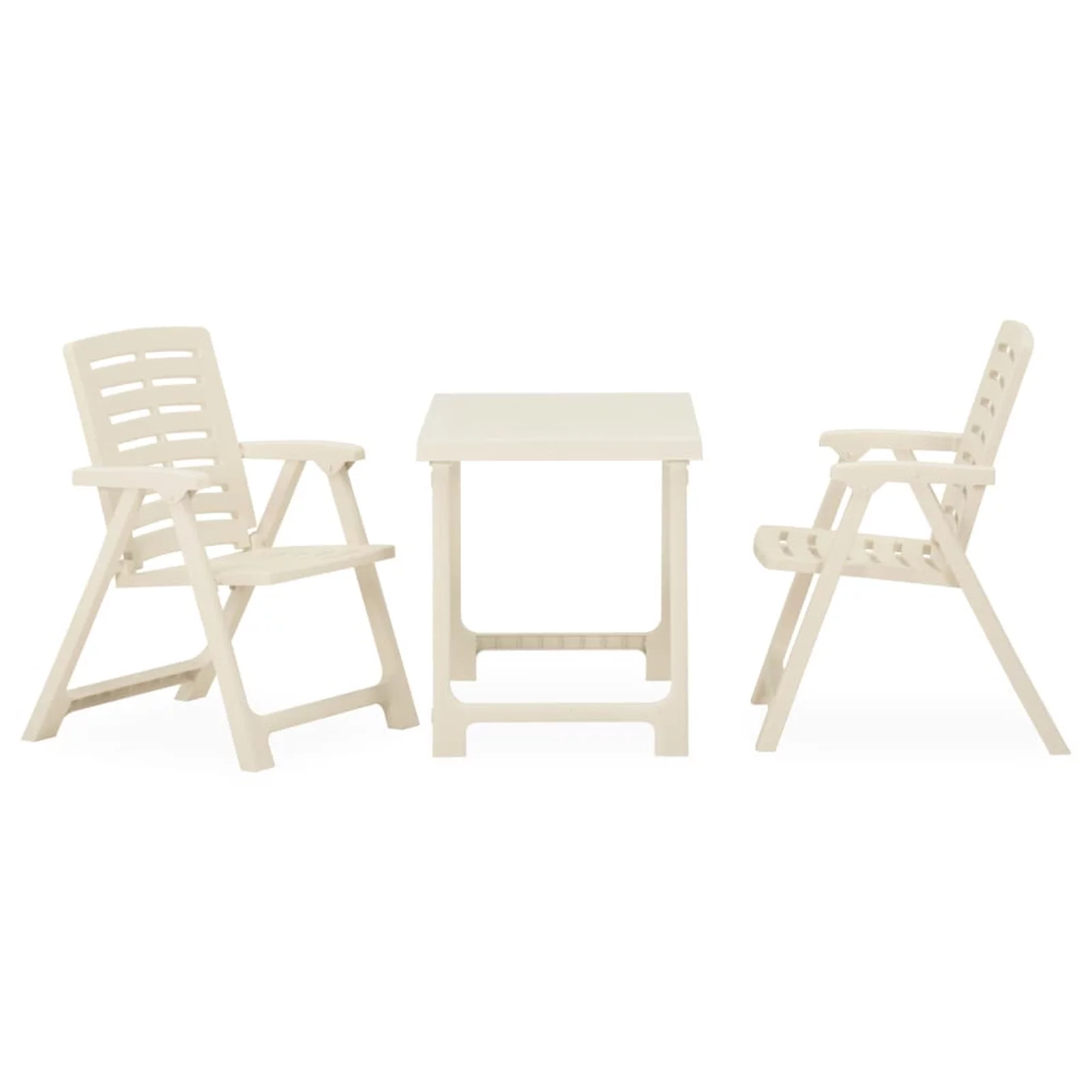 Suzicca 3 Piece Folding Bistro Set White