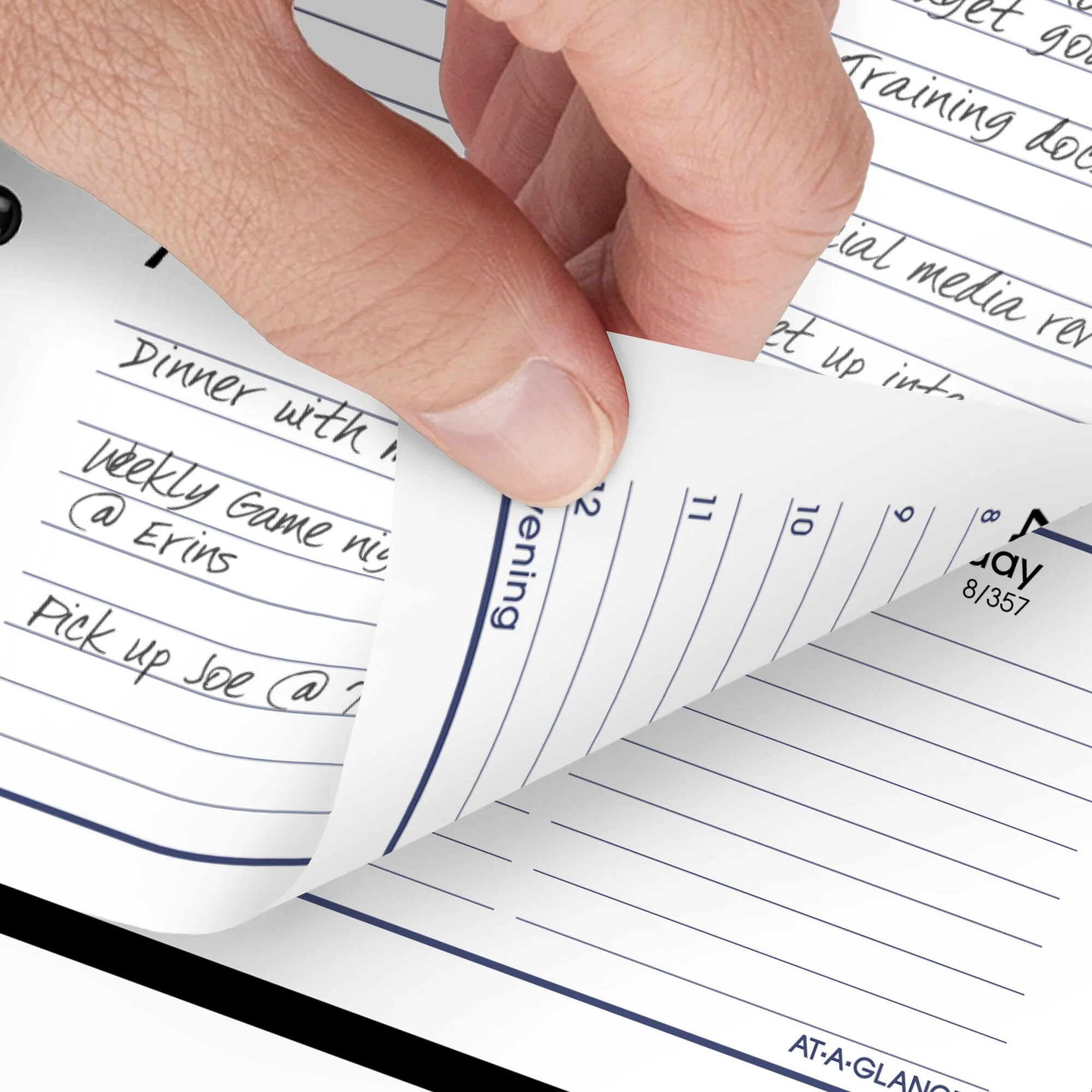 AT-A-GLANCE DayMinder 2024 Weekly Appointment Book Planner Black Pocket 3 12 x 6