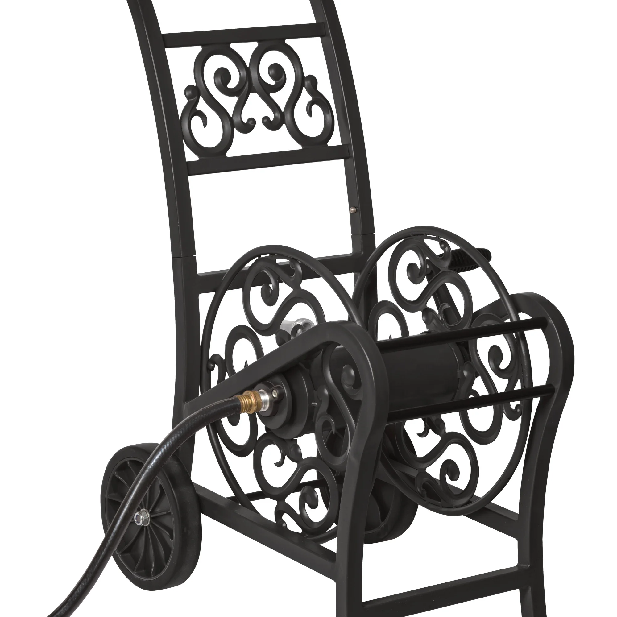 Suncast Elite Metal Decorative Hose Cart 200 ft., Powder Coated Steel